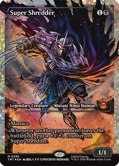 Super Shredder Showcase Fracture Foil Teenage Mutant Ninja Turtles Magic card