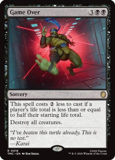 Game Over Commander: Teenage Mutant Ninja Turtles Magic card