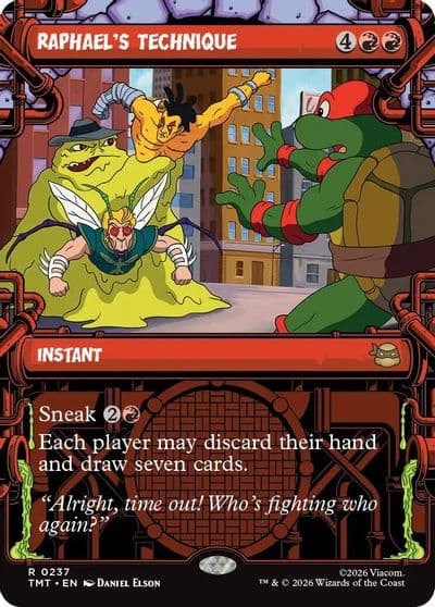 Raphaels Technique Showcase Teenage Mutant Ninja Turtles Magic card