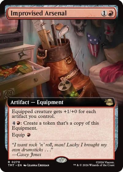 Improvised Arsenal Extended Art Teenage Mutant Ninja Turtles Magic card