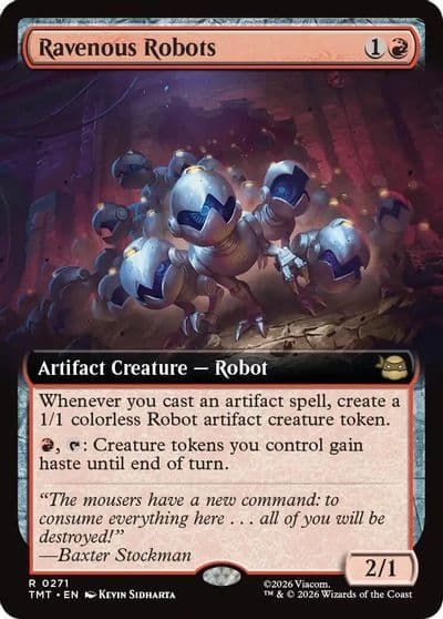 Ravenous Robots Extended Art Teenage Mutant Ninja Turtles Magic card