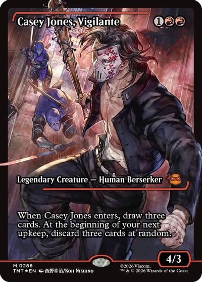 Casey Jones Vigilante 0286 Showcase Teenage Mutant Ninja Turtles Magic card