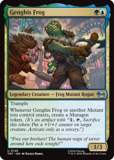 Genghis Frog Teenage Mutant Ninja Turtles Magic card