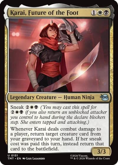 Karai Future of the Foot Teenage Mutant Ninja Turtles Magic card
