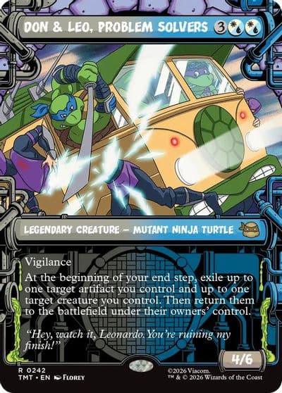 Don and Leo Problem Solvers Showcase Teenage Mutant Ninja Turtles Magic card
