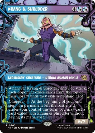 Krang and Shredder Showcase Teenage Mutant Ninja Turtles Magic card