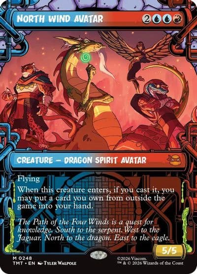North Wind Avatar Showcase Teenage Mutant Ninja Turtles Magic card