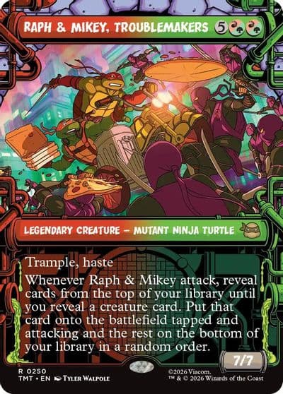 Raph and Mikey Troublemakers Showcase Teenage Mutant Ninja Turtles Magic card
