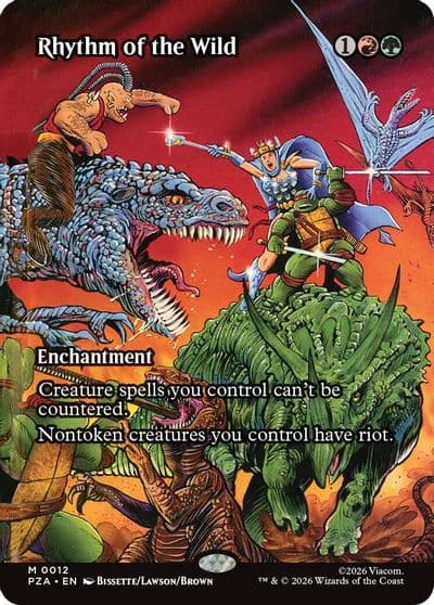 Rhythm of the Wild Borderless Teenage Mutant Ninja Turtles Source Material Magic card