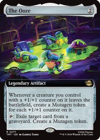 The Ooze Extended Art Teenage Mutant Ninja Turtles Magic card