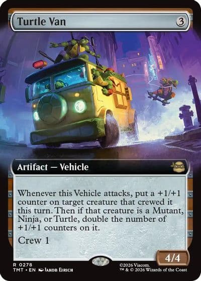 Turtle Van Extended Art Teenage Mutant Ninja Turtles Magic card