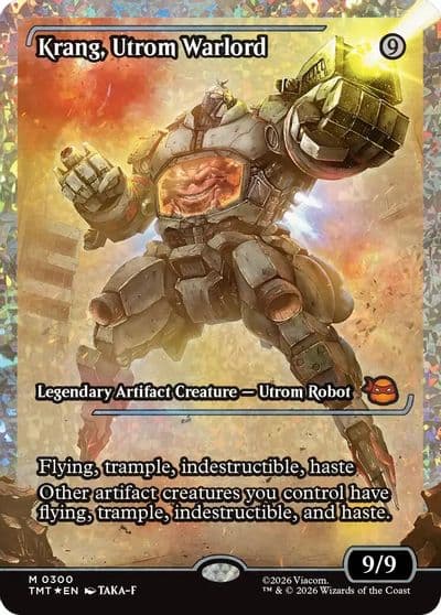 Krang Utrom Warlord Showcase Fracture Foil Teenage Mutant Ninja Turtles Magic card