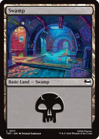 Swamp 0317 Teenage Mutant Ninja Turtles Magic card