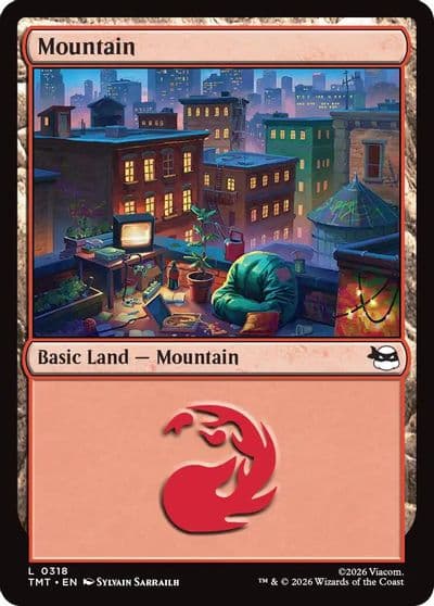 Mountain 0318 Teenage Mutant Ninja Turtles Magic card