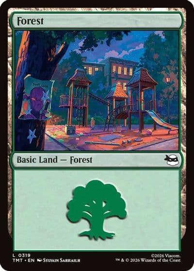 Forest 0319 Teenage Mutant Ninja Turtles Magic card