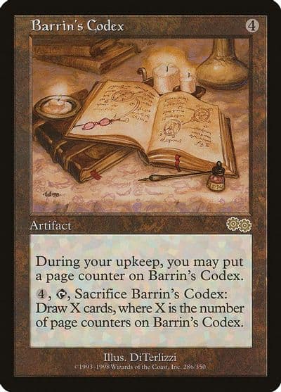 Barrins Codex Urza's Saga Magic card