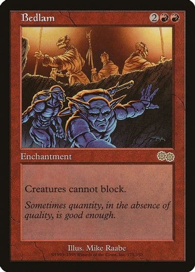 Bedlam Urza's Saga Magic card
