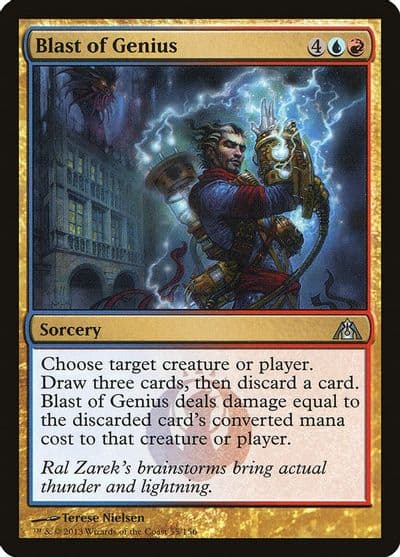 Blast of Genius Dragon's Maze Magic card
