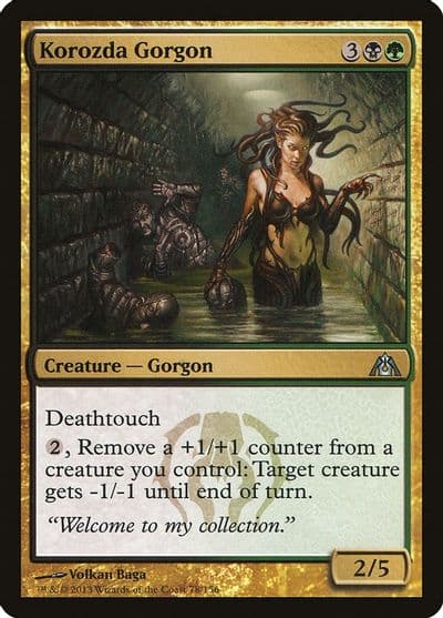 Korozda Gorgon Dragon's Maze Magic card
