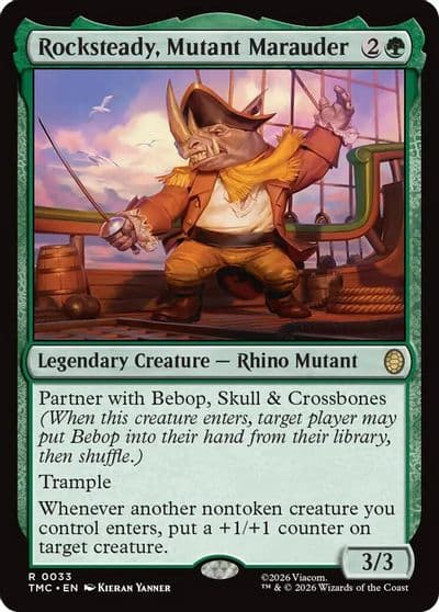 Rocksteady Mutant Marauder Commander: Teenage Mutant Ninja Turtles Magic card