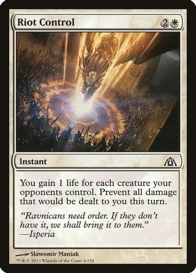 Riot Control Dragon's Maze Magic card