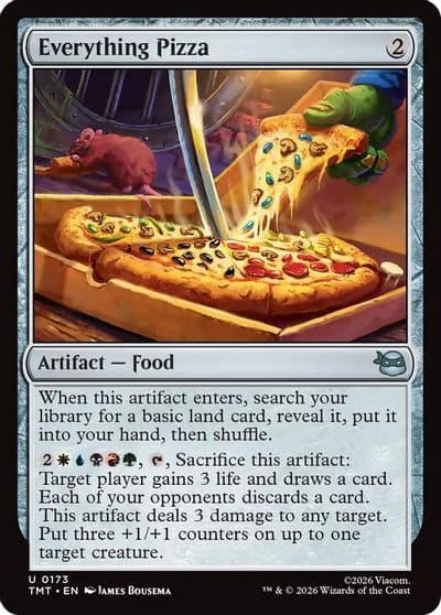 Everything Pizza Teenage Mutant Ninja Turtles Magic card