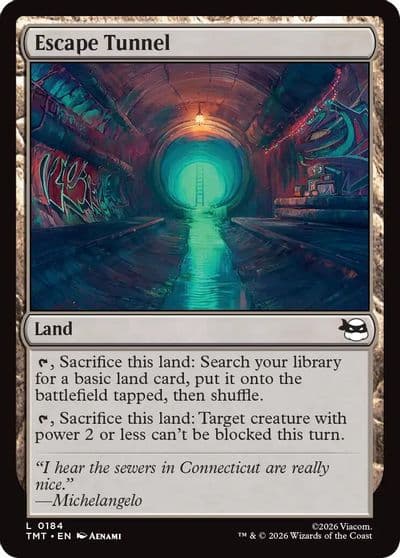 Escape Tunnel Teenage Mutant Ninja Turtles Magic card