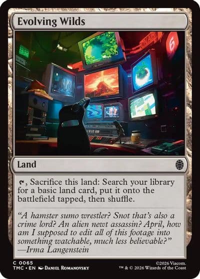 Evolving Wilds Commander: Teenage Mutant Ninja Turtles Magic card