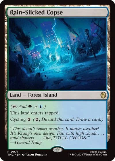 Rain Slicked Copse Commander: Teenage Mutant Ninja Turtles Magic card