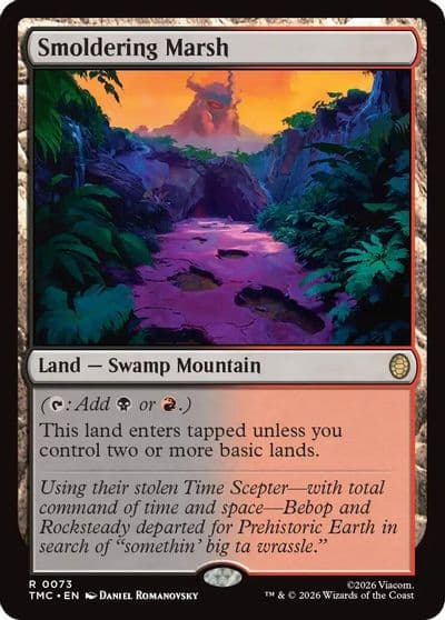 Smoldering Marsh Commander: Teenage Mutant Ninja Turtles Magic card