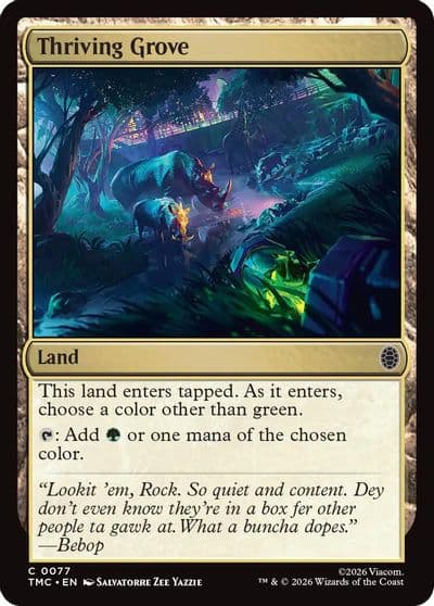 Thriving Grove Commander: Teenage Mutant Ninja Turtles Magic card
