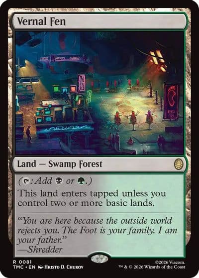 Vernal Fen Commander: Teenage Mutant Ninja Turtles Magic card