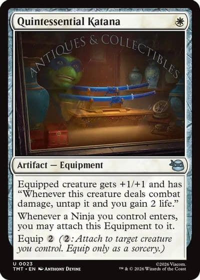 Quintessential Katana Teenage Mutant Ninja Turtles Magic card