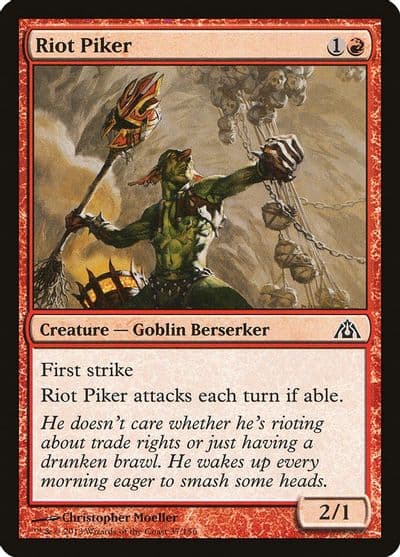 Riot Piker Dragon's Maze Magic card