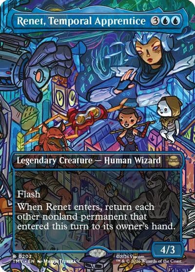 Renet Temporal Apprentice Borderless Teenage Mutant Ninja Turtles Magic card