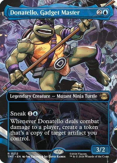 Donatello Gadget Master Borderless Teenage Mutant Ninja Turtles Magic card