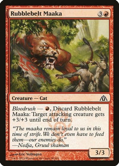 Rubblebelt Maaka Dragon's Maze Magic card