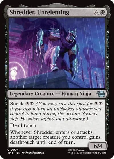 Shredder Unrelenting Teenage Mutant Ninja Turtles Magic card