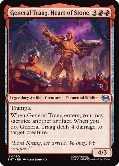 General Traag Heart of Stone Teenage Mutant Ninja Turtles Magic card
