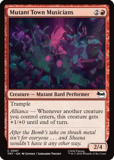 Mutant Town Musicians Teenage Mutant Ninja Turtles Magic card