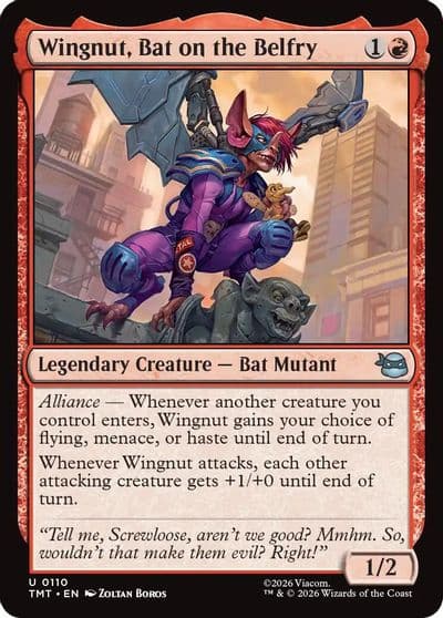 Wingnut Bat on the Belfry Teenage Mutant Ninja Turtles Magic card