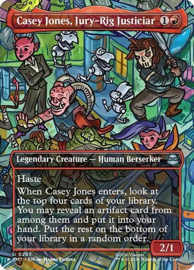 Casey Jones Jury Rig Justiciar Borderless Teenage Mutant Ninja Turtles Magic card