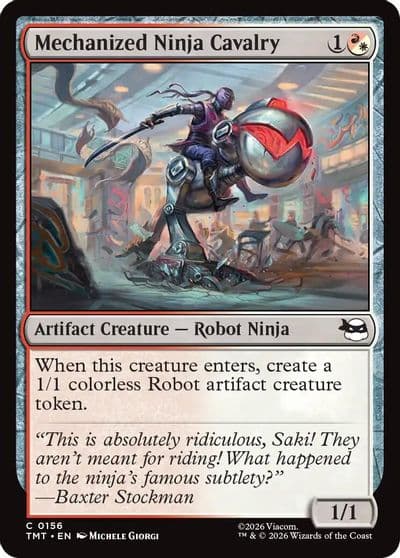 Mechanized Ninja Cavalry Teenage Mutant Ninja Turtles Magic card