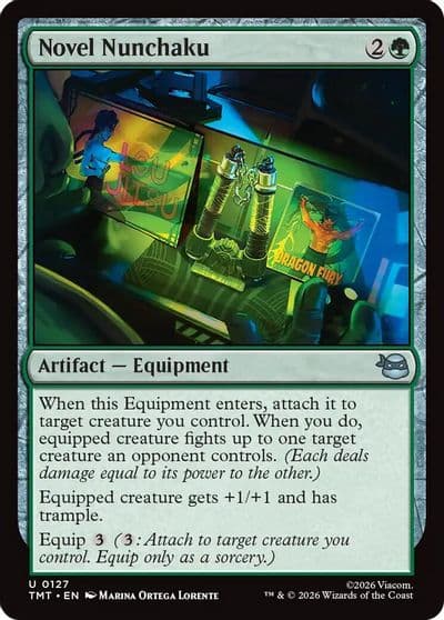 Novel Nunchaku Teenage Mutant Ninja Turtles Magic card