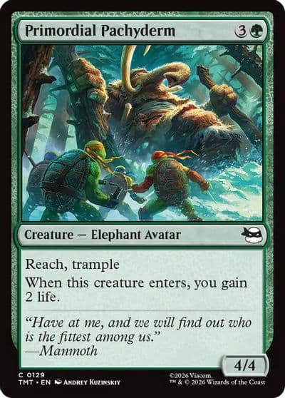 Primordial Pachyderm Teenage Mutant Ninja Turtles Magic card
