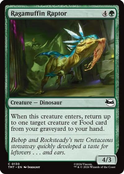 Ragamuffin Raptor Teenage Mutant Ninja Turtles Magic card