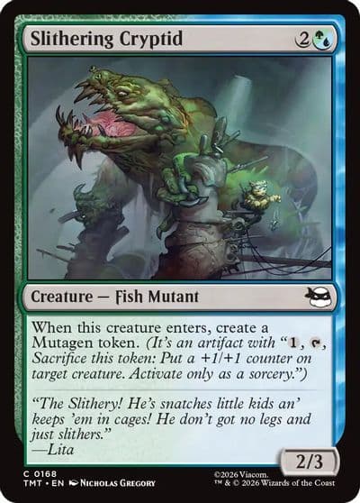 Slithering Cryptid Teenage Mutant Ninja Turtles Magic card