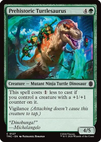 Prehistoric Turtlesaurus Commander: Teenage Mutant Ninja Turtles Magic card