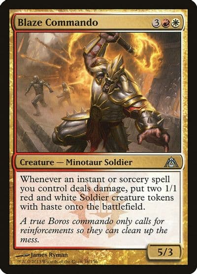 Blaze Commando Dragon's Maze Magic card