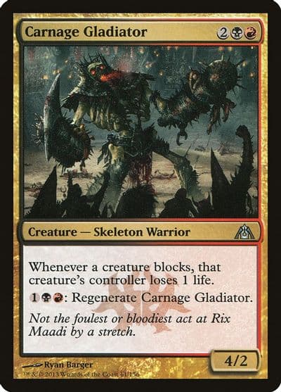 Carnage Gladiator Dragon's Maze Magic card